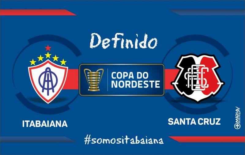 Itabaiana enfrentará o Santa Cruz de Recife/PE nas quartas de final da Copa do Nordeste